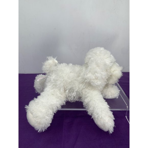 Aurora Flopsie - 12" Bonita White Laying Maltese Plastic Eyes and Nose - Picture 2 of 13